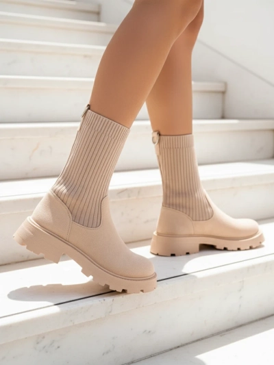 Royalfashion Kvinners Slip-On Støvler Derette