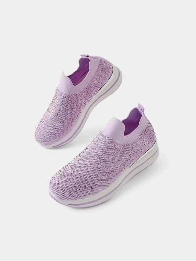 Royalfashion Slip-on women's sports shoes with rhinestones Adeq