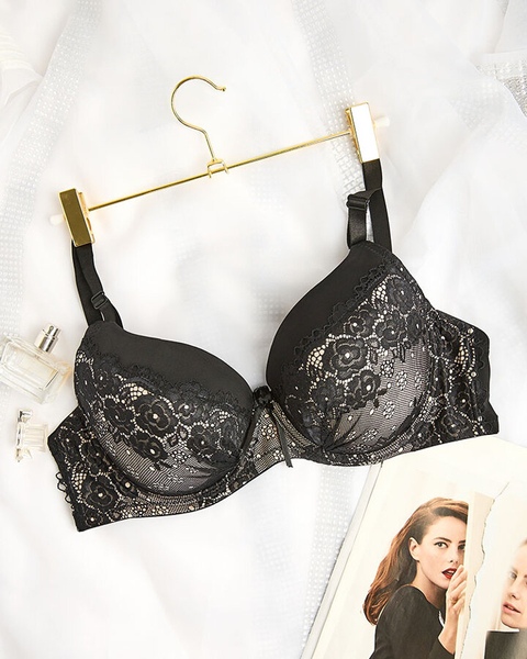Royalfashion Women's bra decorated with lace