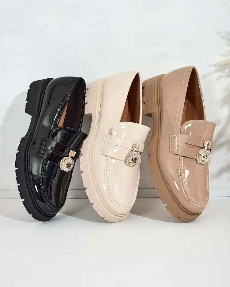 Royalfashion Naiste lakitud mokasiinid Bemies