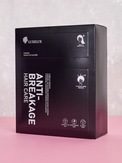 Luxelux steam mask for hair with a high protein content plus serum