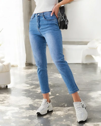 Royalfashion Женские хлопковые мам джинсы