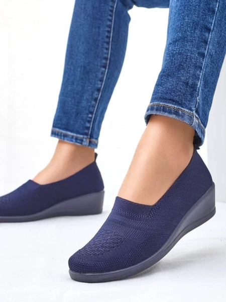 Royalfashion Women's loafers on a low wedge Epoles