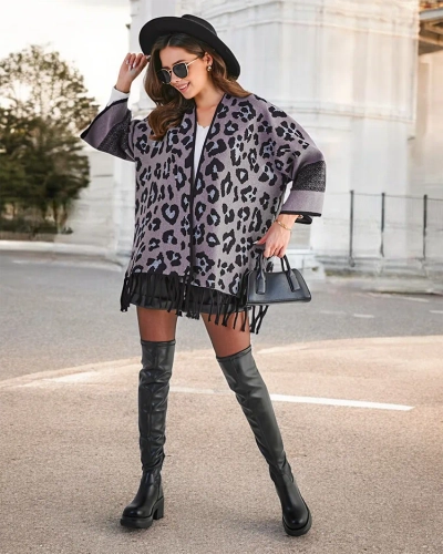 Royalfashion Women's poncho with print