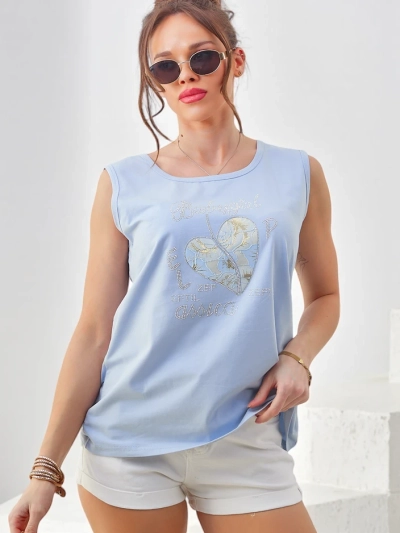 Royalfashion Puuvillane naiste tank top südamega