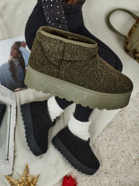 Lühikesed naiste kasukalaadsed saapad Marellin