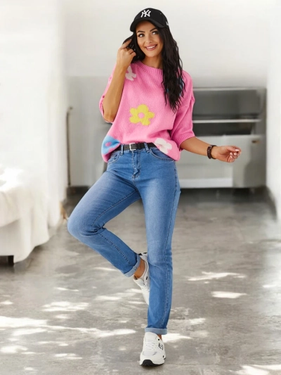 Royalfashion Cotton straight women's jeans