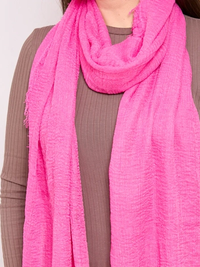 Royalfashion Lightly crinkled women's scarf