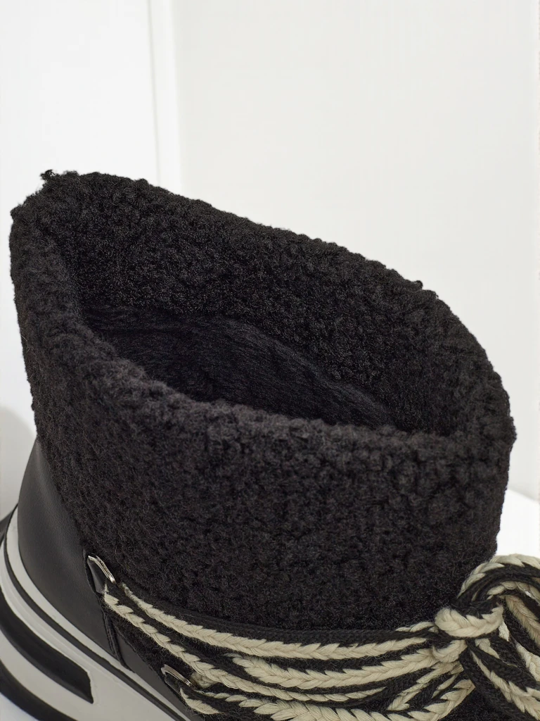 Женские ботинки a'la снегоходы с мехом Verruna