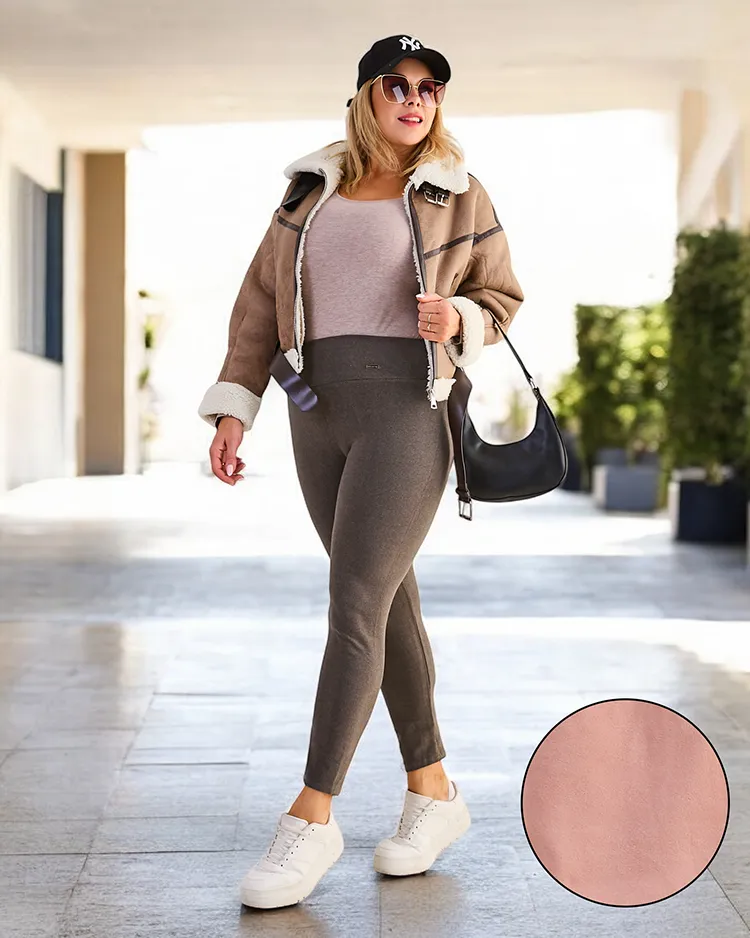 Royalfashion Cotton þufuð konur leggings PLUS SIZE