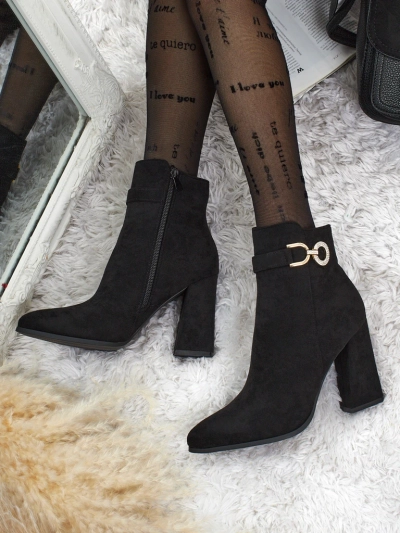 Naiste öko-seemisnahast poolsaapad jämedal kontsal Victi