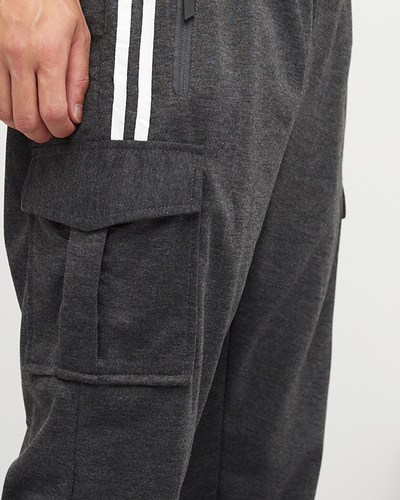 Dark Gray Men's Sweatpants - Clothing