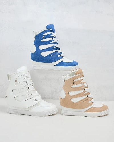 Royalfashion Women's sporty boots on a Pamstinsa heel