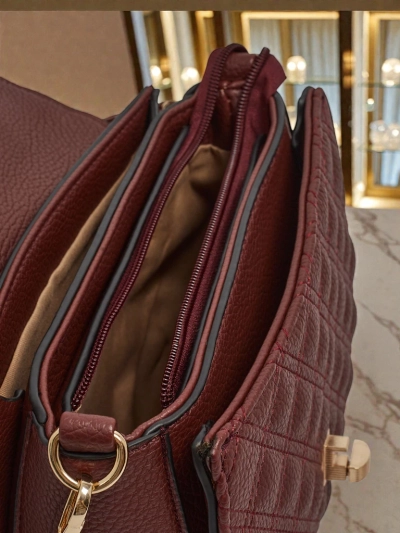 Luna Women's Bag Burgundy Ecological Elegant for Everyday Use