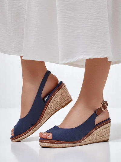 Royalfashion Women's wedge sandals with open toe Tafenis