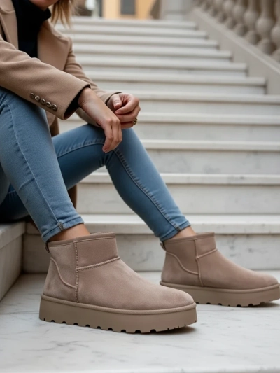 Royalfashion Women's platform a'la snow boots Dagodo