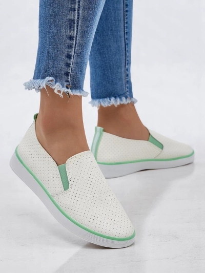 Royalfashion Women's perforated slip-on shoes Kassias