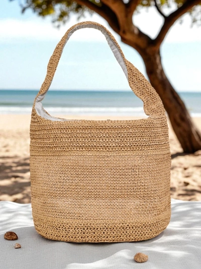 Royalfashion Большая женская сумка из соломы Marella Natura