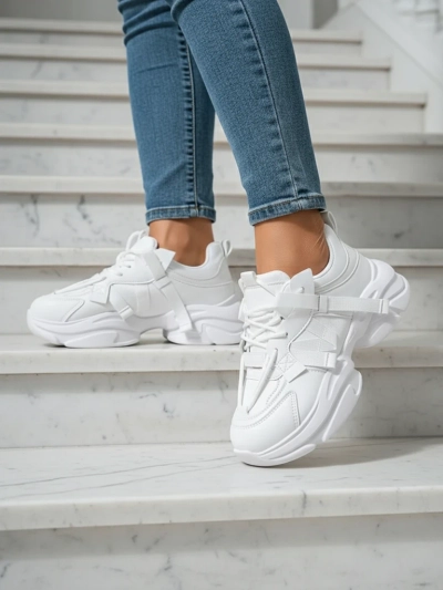 Giulia Bella platform sneakers in white