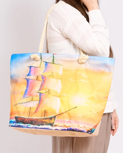 Royalfashion Suur kott, millel on trükk