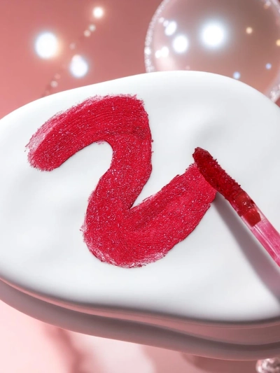 Glitter Lip Gloss and Clear Lip Gloss 2in1 Wine Room