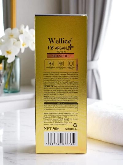 Professionaalne juuksešampoon argaaniaõliga – Intensiivne niisutus ja juuste silumine 5-ühes