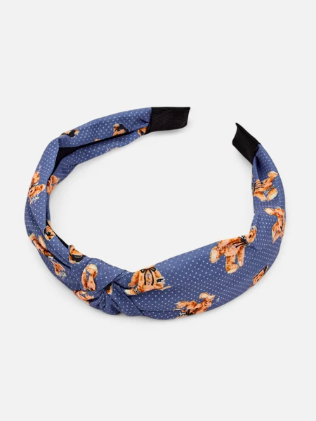 Royalfashion Polka Dot and Bear Braided Headband