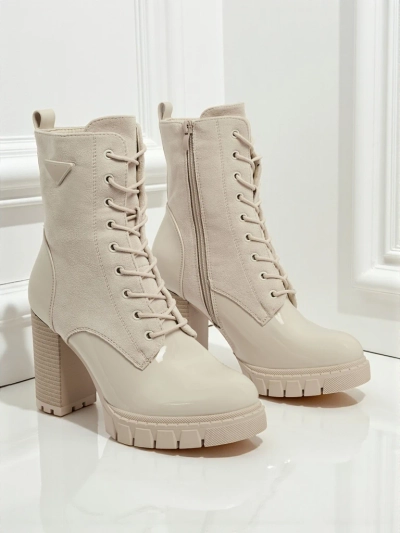 Ботильоны женские эко-замшевые на каблуке-столбике Event Bramble