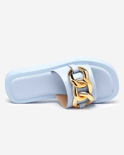 Naiste sinised kuldketiga sussid Reteris - Jalatsid