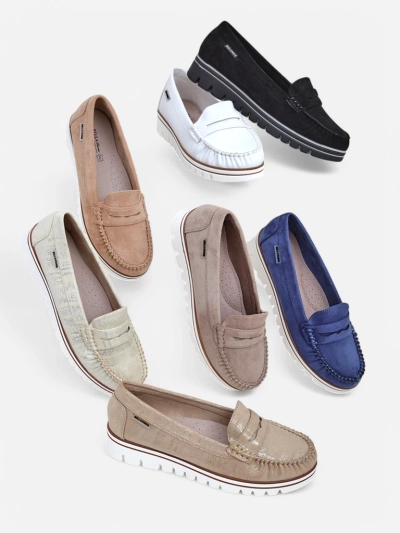 Royalfashion Naiste ökoloogilised suede mokasiinid Bellisse