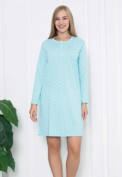 Royalfashion Baumwollschlafanzug für Frauen mit Polka Dots