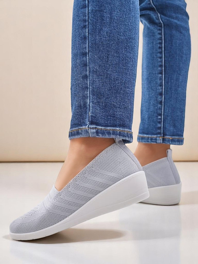 Royalfashion Women's moccasins on a low wedge Epoles