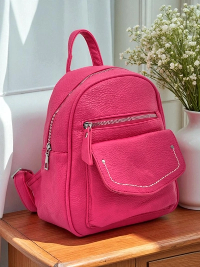 Aurelia Fuksia Ökonahast Seljakott Królewska Moda Naiste 25x25cm
