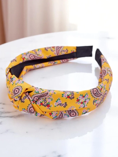 Royalfashion Molly Twist mustriga punutud peapael