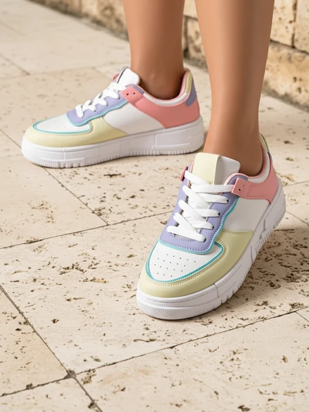 Naiste tennised Elektra Pastello - mitmevärviline öko-nahk kevad