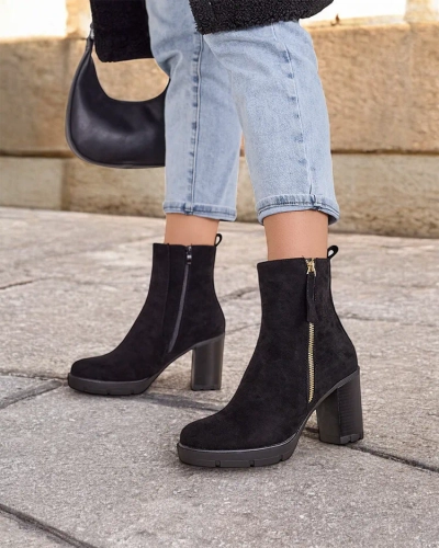 Royalfashion Women's ankle boots on a post Igges