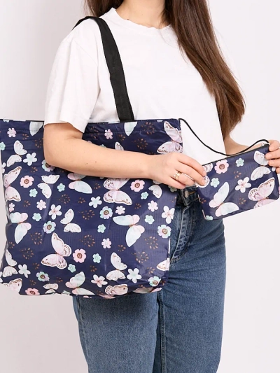 Royalfashion Patterned shopping bag foldable into a wallet