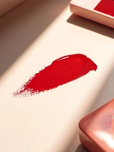 Lipstick and Colorless Lip Gloss 2-in-1 Hot Red