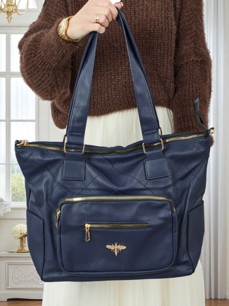 Women's shopper bag eco leather quilted Marvaya