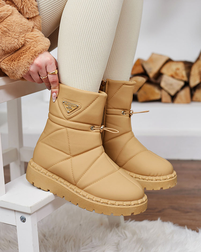 Royalfashion Camel naiste saapad a'la lumesaapad Oterika