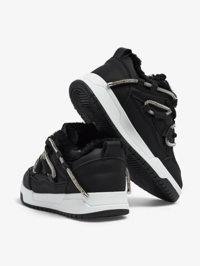 Luna Women's Black Eco-Leather Everyday Sneakers