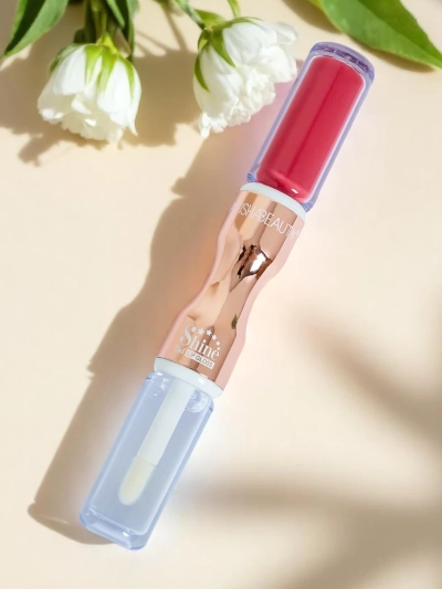 Lipstick and clear lip gloss 2-in-1 Lady Bug