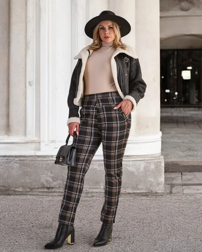 Royalfashion Warmed naiste teggings püksid PLUS SIZE