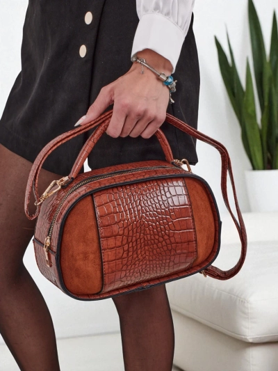 Small women's handbag made of lacquered eco-leather Lunar Space
