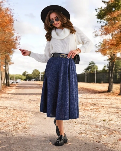 Royalfashion Women's midi skirt