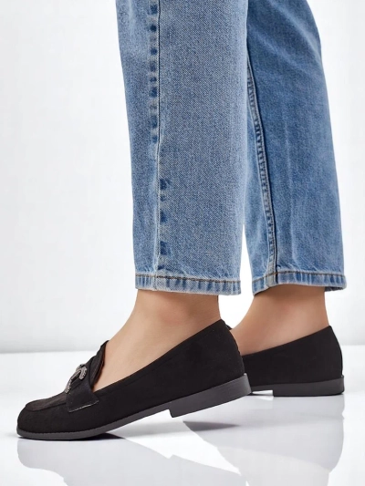 Royalfashion Elegant naiste loafers, mida kaunistavad zirkoonid Zante