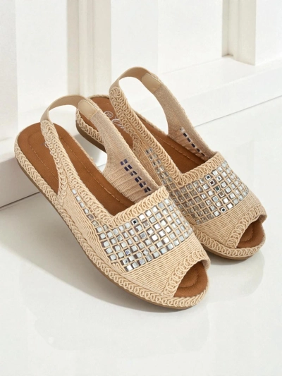 Naiste espadrill-sandaalid säravate kivikestega Belle Sparkle