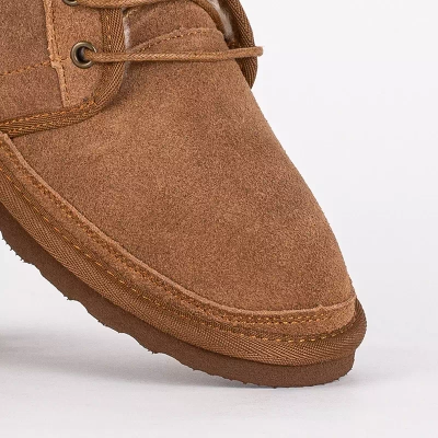 OUTLET Children's brown short lace-up snow boots Tibilis- Footwear