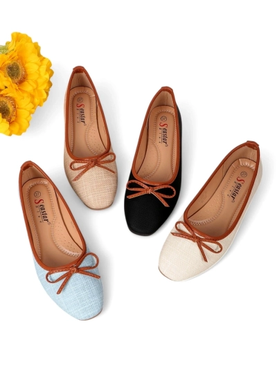 Royalfashion Женские балетки с блестками и бантом Aramie