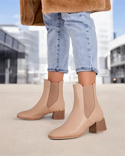 Женские ботинки на низком каблуке Royalfashion Eterra